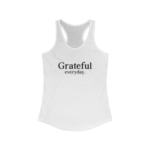 Grateful Everyday tank top - Zenfull Heart self love and healing affirmation apparel