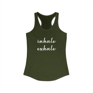 Inhale Exhale tank top - Zenfull Heart self love and healing affirmation apparel