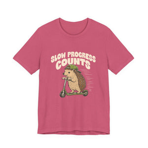 Slow Progress Counts | Hedgehog | Deluxe Tee