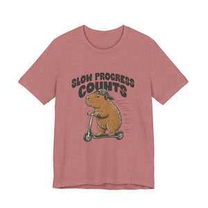 Slow Progress Counts | Capybara | Deluxe Tee