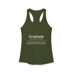 Grateful Everyday tank top - Zenfull Heart self love and healing affirmation apparel