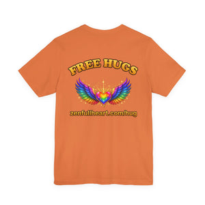 Free Hugs | Rainbow Winged Heart | Deluxe Tee