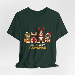 Holly Jolly Pawsmas | Deluxe Tee