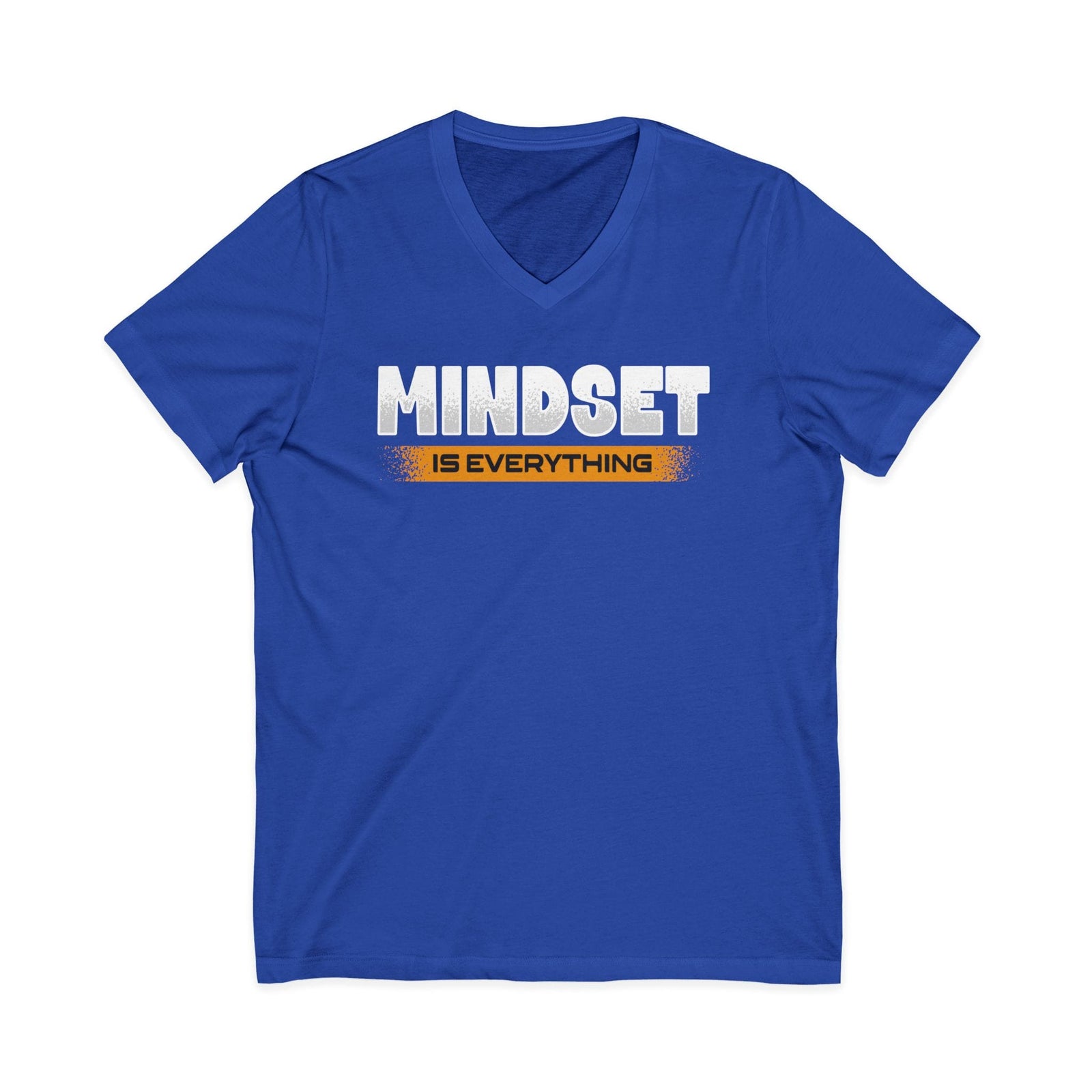 Mindset Is Everything v-neck shirt - Zenfull Heart self love and healing affirmation apparel