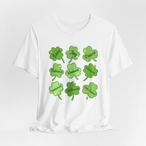 9 Clover Deluxe White Tee