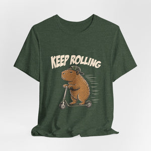 Keep Rolling | Capybara | Deluxe Tee