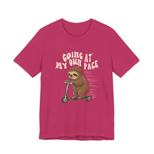 Going At My Own Pace | Sloth t-shirt - Zenfull Heart self love and healing affirmation apparel
