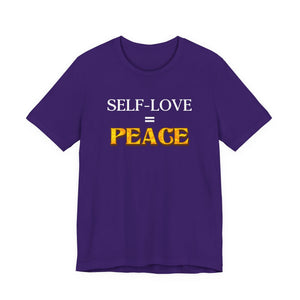 Self-Love = Peace t-shirt - Zenfull Heart self love and healing affirmation apparel