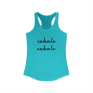 Inhale Exhale tank top - Zenfull Heart self love and healing affirmation apparel