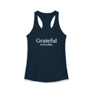 Grateful Everyday tank top - Zenfull Heart self love and healing affirmation apparel