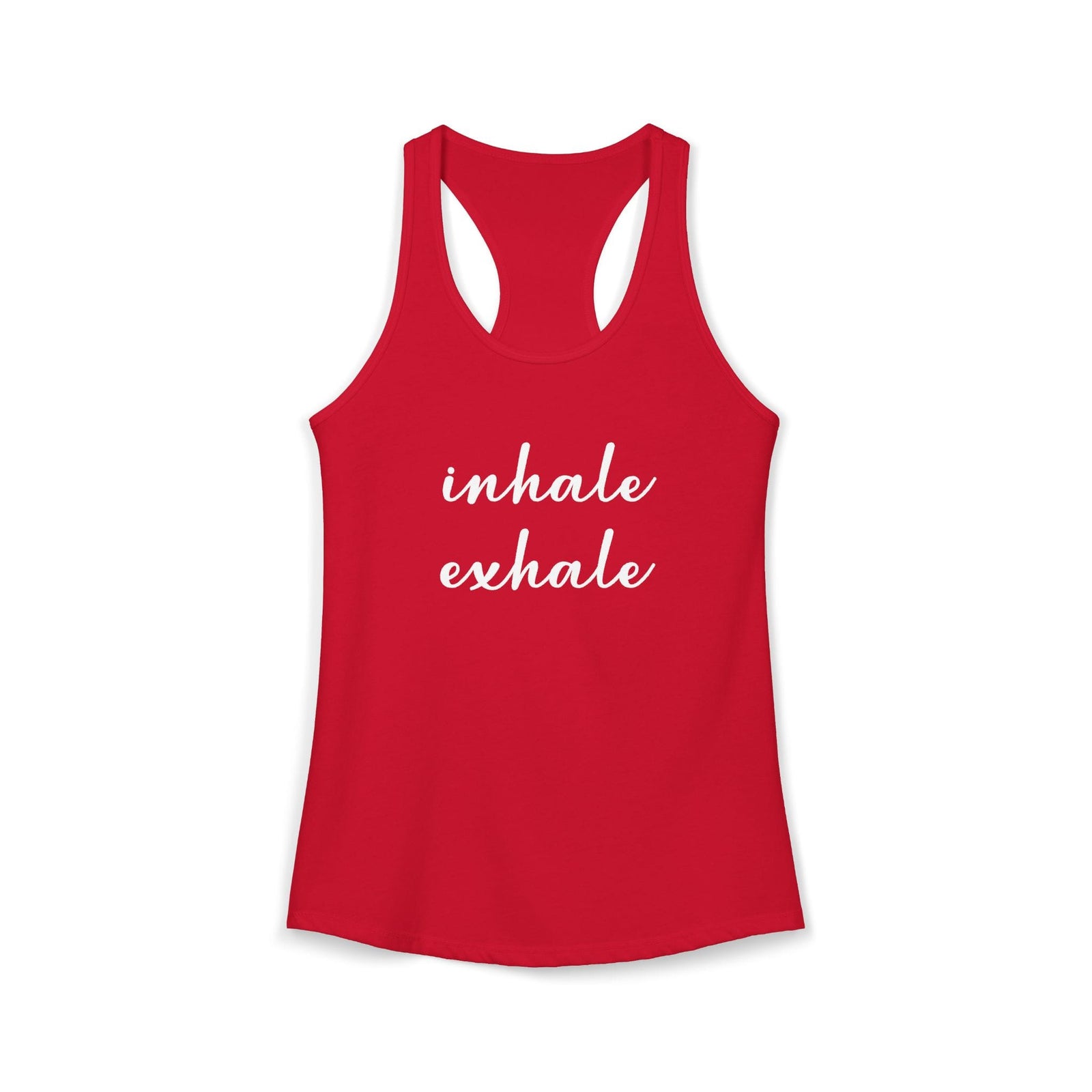 Inhale Exhale tank top - Zenfull Heart self love and healing affirmation apparel