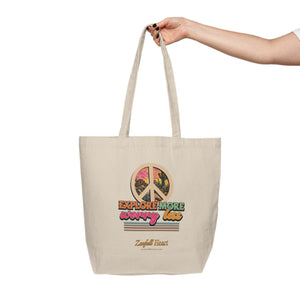 Explore More Worry Less canvas tote bag by Zenfull Heart, alternate view