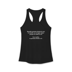 Eres Suficiente | Querida Persona Detrás De Mí | Racerback Tank
