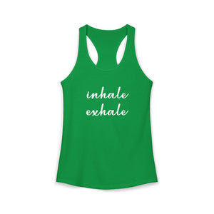 Inhale Exhale tank top - Zenfull Heart self love and healing affirmation apparel