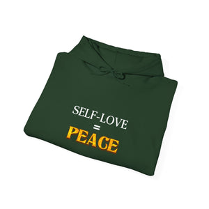 Self-Love = Peace hoodie - Zenfull Heart self love and healing affirmation apparel