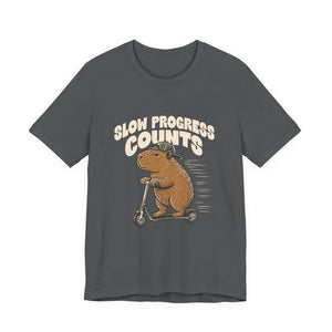 Slow Progress Counts | Capybara | Deluxe Tee