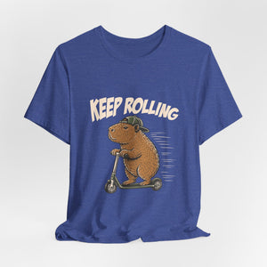 Keep Rolling | Capybara | Deluxe Tee