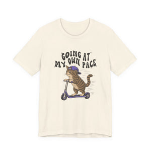 Going At My Own Pace | Cat t-shirt - Zenfull Heart self love and healing affirmation apparel