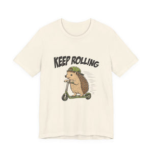 Keep Rolling | Hedgehog t-shirt - Zenfull Heart self love and healing affirmation apparel