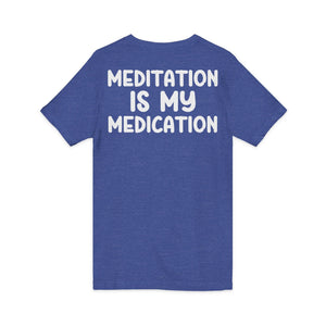 Highly Meditated v-neck shirt - Zenfull Heart self love and healing affirmation apparel