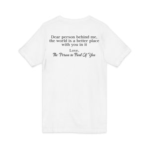 You Are Enough | Dear Person Behind Me v-neck shirt - Zenfull Heart self love and healing affirmation apparel