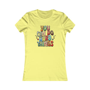 You Can Do Hard Things women's t-shirt - Zenfull Heart self love and healing affirmation apparel