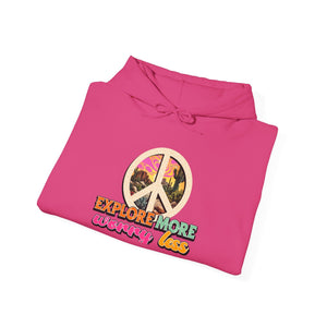 Explore More Worry Less hoodie - Zenfull Heart self love and healing affirmation apparel