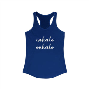 Inhale Exhale tank top - Zenfull Heart self love and healing affirmation apparel