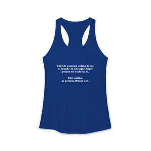 Eres Suficiente | Querida Persona Detrás De Mí | Racerback Tank