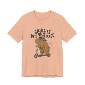 Going At My Own Pace | Capybara | Deluxe Tee