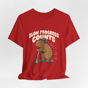 Slow Progress Counts | Capybara | Deluxe Tee