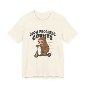 Slow Progress Counts | Sloth | Deluxe Tee