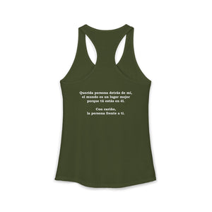 Eres Suficiente | Querida Persona Detrás De Mí | Racerback Tank