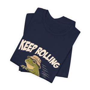Keep Rolling | Frog t-shirt - Zenfull Heart self love and healing affirmation apparel