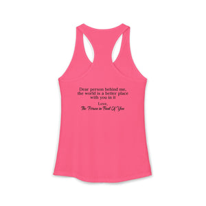 The World Is A Better Place With You In It | Racerback Tank