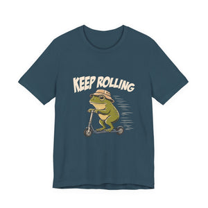 Keep Rolling | Frog t-shirt - Zenfull Heart self love and healing affirmation apparel