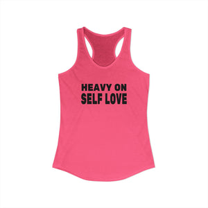 Heavy On Self Love tank top - Zenfull Heart self love and healing affirmation apparel
