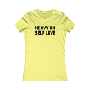 Heavy On Self Love women's t-shirt - Zenfull Heart self love and healing affirmation apparel