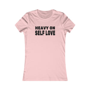Heavy On Self Love women's t-shirt - Zenfull Heart self love and healing affirmation apparel