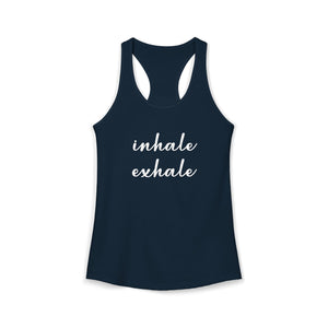 Inhale Exhale tank top - Zenfull Heart self love and healing affirmation apparel
