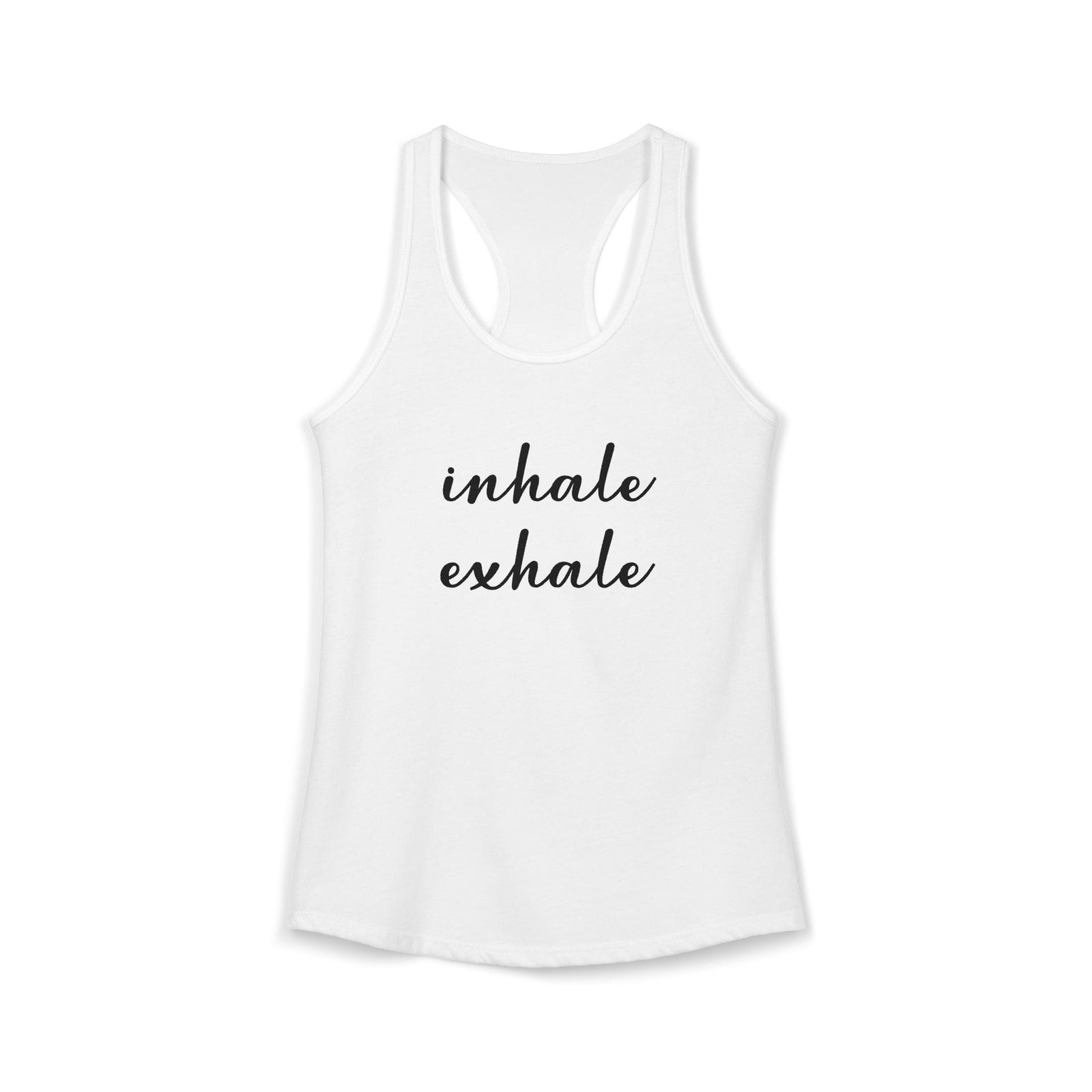 Inhale Exhale tank top - Zenfull Heart self love and healing affirmation apparel
