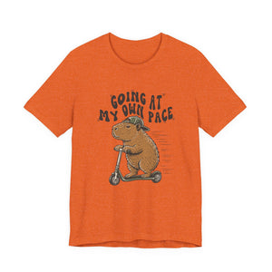 Going At My Own Pace | Capybara t-shirt - Zenfull Heart self love and healing affirmation apparel