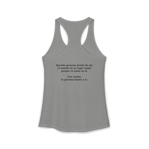 Eres Suficiente | Querida Persona Detrás De Mí | Racerback Tank