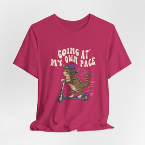 Going At My Own Pace | Cat t-shirt - Zenfull Heart self love and healing affirmation apparel
