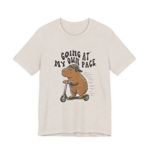 Going At My Own Pace | Capybara t-shirt - Zenfull Heart self love and healing affirmation apparel