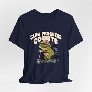 Slow Progress Counts | Frog | Deluxe Tee