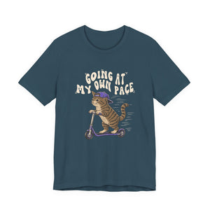 Going At My Own Pace | Cat t-shirt - Zenfull Heart self love and healing affirmation apparel