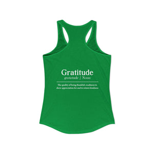 Grateful Everyday tank top - Zenfull Heart self love and healing affirmation apparel