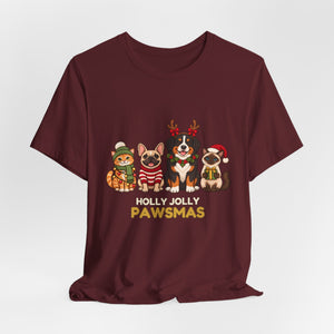 Holly Jolly Pawsmas | Deluxe Tee