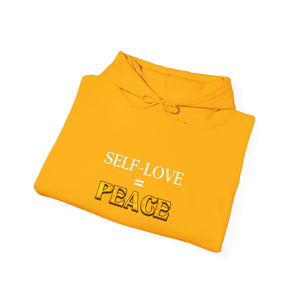 Self-Love = Peace hoodie - Zenfull Heart self love and healing affirmation apparel